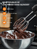 Immersion Blender Handheld GAVASTO Hand Blender,20 Speeds and Turbo Mode Hand Mixer, 3-in-1 Heavy Duty Copper Motor Stainless Steel by TinyTreasures Baby Boutique