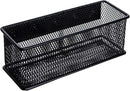 dedoot Magnetic Pencil Holder, Black Mesh Pen Organizer Strong Magnetic Storage Basket Organizes Pens, Pencils, Markers for Whiteboard, Locker, Fridge, Cubicle Desk, Offices 6.3x2.3x2.6inch,2 Pack by CozyNest Decor