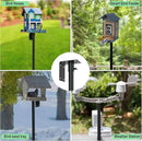 ERYTLLY Bird House Pole Mount Kit 80 Inch 2 Pair Hooks Multi Feeders Bird Bath Feeder Tray - Heavy Duty Adjustable Bluebird Feeder Support Rod Stand Set for Outside, Yard, Garden by GreenHaven Gardens
