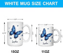 Hyturtle Personalized Inspirational Butterfly Mug - Butterfly Gifts For Women Lovers - Animal Gift For Bird Lover Her - Bird Gifts For Mom on Mother Day - Custom Coffee Cup Ceramic Mug 11 Oz 15 Oz by CozyNest Decor