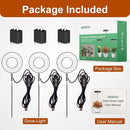 Grow Lights for Indoor Plants Small Potted - Full Spectrum, Auto 3/9/12H Timer, 10-Level Dimming & Adjustable Height - Compact Grow Light for Succulents, Herbs, Foliage in Home/Office (Black,3PACKS) by GreenHaven Gardens