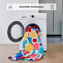Machine Washable Polka Dot Colorful Nursey/Kids Area Rug - Multicolor - 9x12 by CozyNest Decor