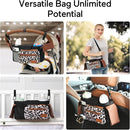 Momcozy Universal Stroller Organizer with Insulated Cup Holder Detachable Phone Bag & Shoulder Strap, Fits for Stroller like Uppababy, Baby Jogger, Britax, BOB, Umbrella and Pet Stroller by TinyTreasures Baby Boutique