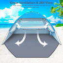 Gorich Beach Tent Sun Shelter for 3/4-5/6-7/8-10 Person with UPF 50＋ UV Protection, Lightweight & Easy Setup Beach Shade Canopy, Portable Beach Shade Tent Beach Cabana by TinyTreasures Baby Boutique