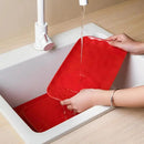 Vicrays Ceramic Rectangle Serving Platters - 14" 12" 10" Porcelain Serving Trays Plates for Party BBQ Appetizers Sushi Dessert - Microwave Oven and Dishwasher Safe - Set of 3 Red by CozyNest Decor