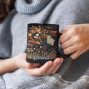 Personalized Lion Lover Cup with Vibrant Floral, Custom Name Coffee Mug 11oz or 15oz, Custom Nature Inspired Ceramic Cup, Artistic Lion Black Coffee Mug, Gifts for Women, Men by CozyNest Decor