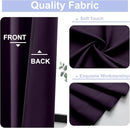 Simplebrand Ava BlackBerry Blackout Curtains for Bedroom 63 Inch Length 2 Panels Set, Nursery Thermal Insulated Energy Saving Rod Pocket Window Treatment Curtains Blackout Drapes, W40 x L63 Inch by TinyTreasures Baby Boutique