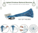 Christmas led Sparkle Ball Hanging Outdoor décorations -Haning Twig Ball,Snowflake Ornament Lights Indoor Outdoor Festive Holiday Décor 24Inch (Blue) by CozyNest Decor