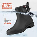 HISEA Women's Ankle Rain Boots Waterproof, Fashion Short Garden Shoes Anti-slip for Women with Comfortable Insole by GreenHaven Gardens