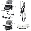 4-in-1 High Chair–Booster Seat with Adjustable Height and Recline by LJGDeals