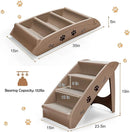 Collapsible Plastic Pet Stairs 4 Step Ladder for Small Dog and Cats by LJGDeals