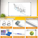 H-Qprobd Large White Board Dry Erase Board for Wall 72"X40" Magnetic Whiteboard with Long Pen Tray, Presentation Dry Erase Boards for Office, Classroom, School, Home by TinyTreasures Baby Boutique