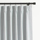 Vision Home Blue Fog Pinch Pleated Full Blackout Curtains Linen Blended Room Darkening Window Curtains 102 inch for Living Room Bedroom Thermal Insulated Pinch Pleat Drapes with Hooks 60" Wx102 Lx1 by CozyNest Decor