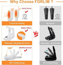FORLIM Boot Dryer for Work Boots, Shoe Dryer with Heat Blower, Glove Dryer & Boot Warmer - 180° Adjustable Dry Rack - Telescopic Bendable Dry Ports - Intelligent Timer - White by CozyNest Decor