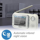 VTech VM321 Video Baby Monitor with Automatic Infrared Night Vision, Adjustable Camera, Zoom, 5 Soothing Lullabies & 1,000 Feet of Range by TinyTreasures Baby Boutique