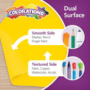 Colorations Dual Surface Paper Roll Classroom Supplies for Arts and Crafts Yellow (36" x 1000') (Item