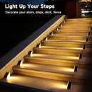 Solar Step Deck Lights Outdoor 20 Pack Solar Step Light, Waterproof Warm White/7 RGB Color Glow Solar Fence Lights for Yard, Patio, Garden, Walkways, Front Door, Pathway, Driveway by GreenHaven Gardens