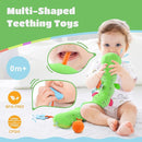 Baby Toys 6-12 Months Music Caterpillar Infant Toys Stuffed Animals 0-3-6 Months Tummy Time Teething Sensory Toys with Mirror Rattle&Pull String for Boys Girls Birthday Gifts|Grass Green,Leafy by TinyTreasures Baby Boutique