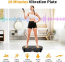 Vibration Plate Exercise Machine, Vibrating Plate Machine with Bluetooth for Lymphatic Drainage, Vibration Platform for Women Men Full Body Weight Loss by CozyNest Decor