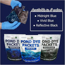 Vivid Blue Pond Dye Packets - 6 Water Soluble Packs of Lake Dye Treatment by GreenHaven Gardens