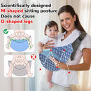 Baby Sling Carrier Adjustable Baby Sling 2025 Upgraded Toddler Sling Comfortable Baby Wrap Carriers Ergonomic-Designed, Travel Friendly Carrying 10-45 Lbs Blue by TinyTreasures Baby Boutique