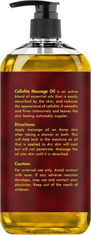 Majestic Pure Anti Cellulite Massage Oil for Massage Therapy - Refreshing, and Relaxing - Natural Oils with Vegan Collagen, Stem Cells & Cellulite Cream - All Skin Types - Men and Women - 8 fl oz by CozyNest Decor