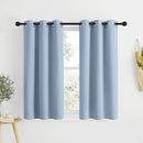 NICETOWN Blackout Bedroom Curtains 50 inches Long - Window Treatment Thermal Insulated Solid Grommet Room Darkening Privacy Sound Reducing for Kitchen, Vintage Blue, Set of 2, W34 x L50 by TinyTreasures Baby Boutique