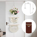 Hanging Baskets for Organizing, 3 Tier Detachable Wall Hanging Fruit Basket Over the Door Organizer for Fruit Vegetable Plant, Beige Boho Cotton Crocheted Fruit Holder for Kitchen Bathroom Bedroom by CozyNest Decor