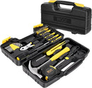 WGGE 39-Piece Home Tool Set/Hand Tool Set – Durable Household Hand Tool Kit with Hammer, Screwdrivers, Pliers, Wrench, Hex Keys & More – Compact Storage Case for Home Repairs, DIY & Maintenance by GreenHaven Gardens