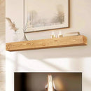 56x8x5 Fireplace Mantel - Handcrafted Rustic Solid Wood Wall Mounted Floating Shelf by CozyNest Decor
