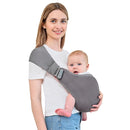 Baby Sling Carrier,Baby Carrier Newborn to Toddler,Toddler Carrier,Portable Lightweight & Spreadable Shoulder Straps (Dark Grey) by TinyTreasures Baby Boutique