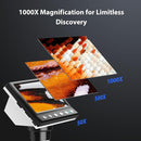 Hayve 4.3'' IPS Coin Microscope, 1000X Magnification Digital Microscope for Adults，Coin Collection Supplies with 8 Adjustable LEDs，Windows Compatible，32GB TF Card by TinyTreasures Baby Boutique