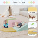 Large Baby Climbing Blocks – 6 Pcs Climbing Toys for Toddlers - Ultra High Density Soft Foam Play Gym Equipment Easy Wash for Indoor Nursery, Classic (Pink, 4-Piece) by TinyTreasures Baby Boutique