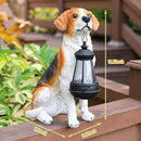 Solar Dog Statue Outdoor Decor - Beagle Dog Statue With Solar Lights for Patio, Lawn & Garden, Housewarming Gift by CozyNest Decor