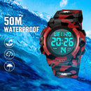 Kids Watch,Boys Watch for 3-15 Year Old Boys,Digital Sport Outdoor Multifunctional Chronograph LED 50 M Waterproof Alarm Calendar Analog Watch for Children with Silicone Band,Kids Gift by TinyTreasures Baby Boutique
