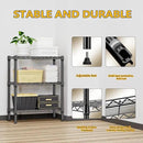 750 lbs 3 Tier Shelf Metal Storage Shelves Wire Rack Closet Organizers for Garage Kitchen Bathroom Laundry Black 11.8" D x 25.6" W x 31.5" H by CozyNest Decor