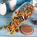 1 Gallon Glass Jar with Airtight Lid and Anti-Skid Bottom for Dry Food Storage by CozyNest Decor