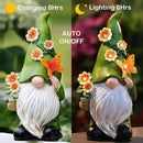 Snowrabbit Garden Gnomes Statue Outdoor Decor,10.5" Resin Solar Garden Gnome Outdoor Statues, Funny Gnomes Gardening Gifts for Women,Bithday Gifts for Grandma by CozyNest Decor