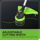 Greenworks 80V 16" Brushless Cordless String Trimmer, 2.0Ah Battery and Charger Included by GreenHaven Gardens