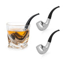 Pipe Whiskey Chillers Gentlemen Pipe Set Of 2 By Stainless Steel Whiskey Stones Rock by The Wine Savant