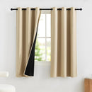 NICETOWN Bedroom Curtains 63 Inches Length, 100% Blackout Drapes Thermal Insulated with Grommet for Living Room Office Privacy Darkening Curtain, 2 Panels, 42 x 63 Inch, Biscotti Beige by TinyTreasures Baby Boutique