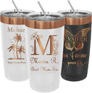 iProductsUS Personalized Gift For Women Mother's Day & Cruises - 20oz, Custom Tumbler w/Spill Proof Lid - Insulated Travel Coffee Mug - Stainless Steel Double Wall Coffee Tumbler, Cup (Rose Gold) by TinyTreasures Baby Boutique