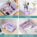 WOWBOX 25 PCS Plastic Drawer Organizer Set, 4 Sizes Desk Drawer Divider Organizers and Storage Bins for Makeup, Jewelry, Gadgets for Kitchen, Bedroom, Bathroom, Office, Purple by TinyTreasures Baby Boutique