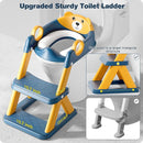 Potty Training Seat, Upgrade Toddler Toilet Seat for Kids Boys Girls, 2 in 1 Potty Training Toilet for Kids, Splash Guard Anti-Slip Pad Step Stool（Blueyellow） by TinyTreasures Baby Boutique