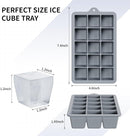 Silicone Ice Cube Tray 3 Pack, HANCELANT Ice Cube Mold, Ice Trays for Freezer with Lid for Whiskey, Baby Food, BPA Free, Easy Release by TinyTreasures Baby Boutique