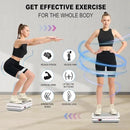 HOTWAVE Vibration Plate Exercise Machine for Lymphatic Drainage, Power Vibrating Plates Platform for Weight Loss - Whole Body Shaker Vibration Plate Machine Home Gym Shaping Fitness Workout by CozyNest Decor