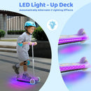 TONBUX Kids Scooter for Ages 3-5, Toddler Scooter with Light-Up Deck and Wheels, Adjustable 4-Level Height 3-Wheel Scooter for Kids, Lean-to-Steer Design by TinyTreasures Baby Boutique