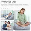 Bean Bag Chair for Adults 5FT,Soft Removable Cover for Teens/Girls Bedroom,Fluffy Giant Round Floor Beanbag Lounger Chairs (No Filler,Light Gray) by CozyNest Decor