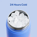 Insulated Water Bottle with Straw Stainless Steel Water Bottle, Leak-Proof, BPA-Free, Double Wall Vacuum Keeps Cold for 24 Hours for Sports, Travel, School (18 oz, Frosted Lilac) by CozyNest Decor