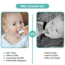 dearlomum Toddler Baby Dry Wipes, Newborn Tongue Cleaner, 60PCS Disposable Infant Wipes Clean Mouth,Gauze Gum Cleaner Toothbrush Baby Oral Cleaning Stick Dental Care for 0-36 Month by TinyTreasures Baby Boutique